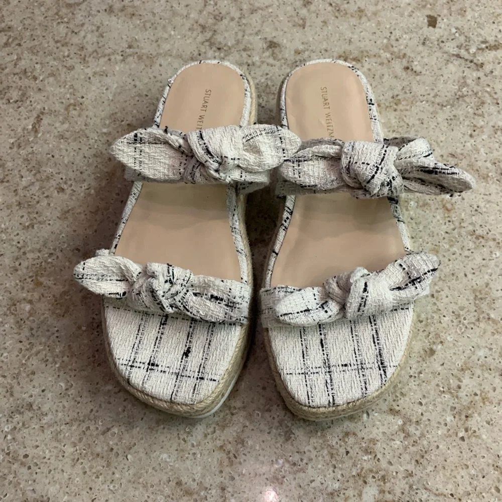 NWOT Stuart Weitzman White Espadrilles Size 6.5